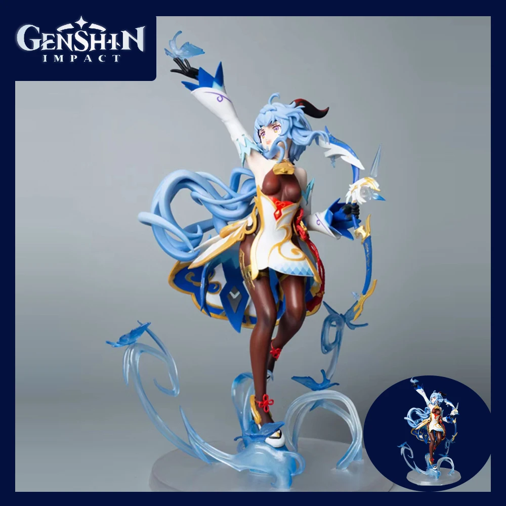 

26cm Genshin Impact Peripheral Anime Figure Ganyu Character PVC Anime Figurine Statue Model Doll Ornament Collection Toys Gifts