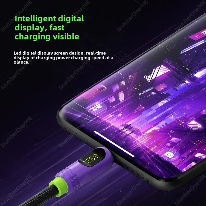 Магнитный зарядный кабель автомобильный для передачи данных цифровой дисплей