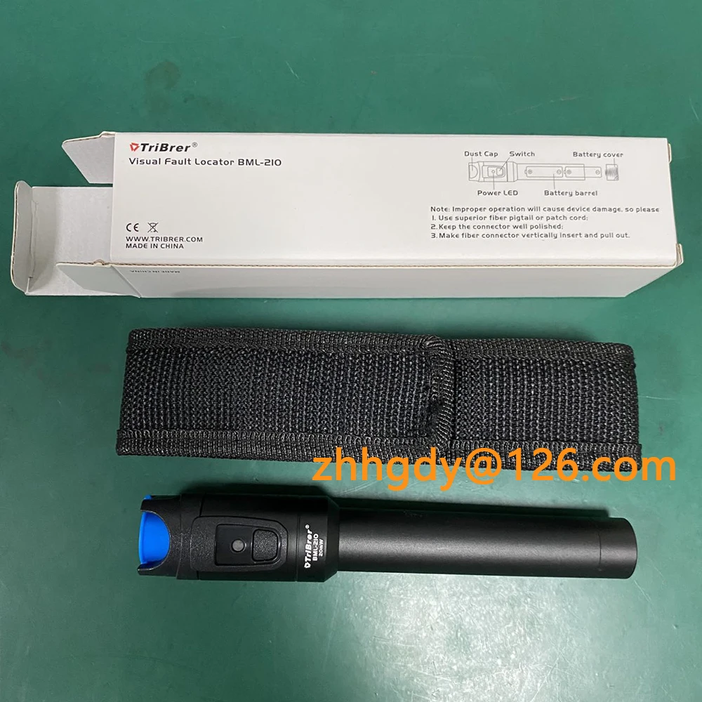 TriBrer BML210  20KM   VFL Fiber Optic Visual Fault Detector Pen  20MW  Visual Fault Locator Original Free Shipping