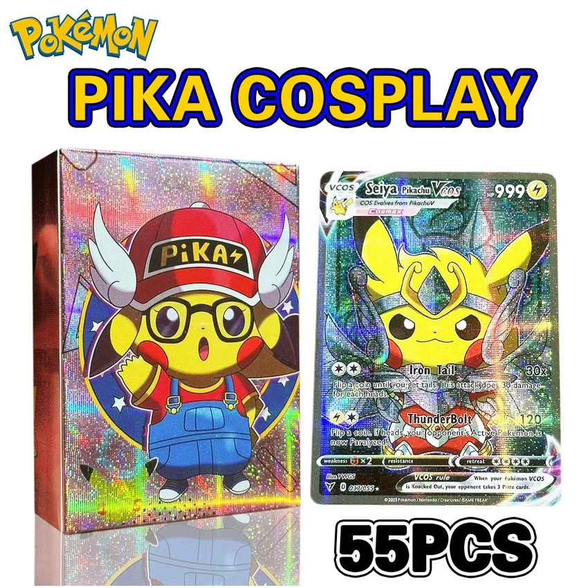 

Карты Покемон Пикачу Косплей голографические карты Пикачу Косплей Луффи танджиро один кусок Гоку эва персонажи английский Блестящий карточка