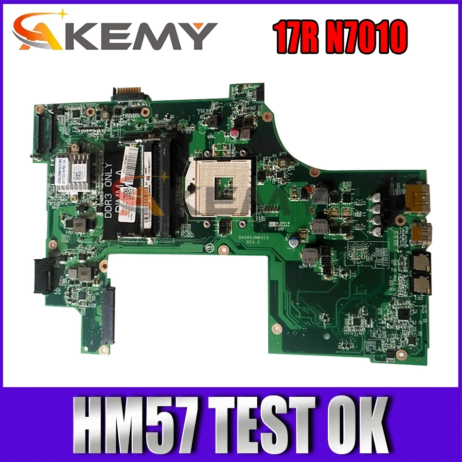 

0GKH2C CN-0GKH2C GKH2C For DELL 17R N7010 Laptop Motherboard DA0UM9MB6D0 Original mainboard WITH HM57 (Free Shipping) 100%