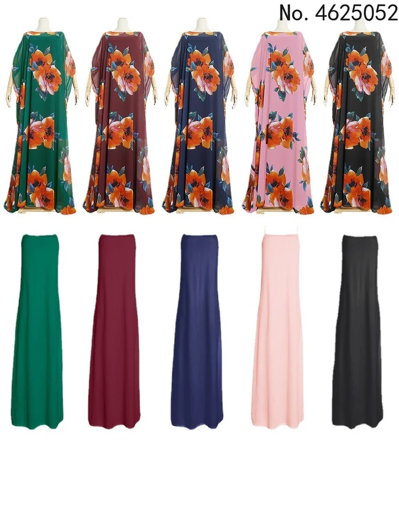 

Африканские платья для женщин 2022 мусульманская абайя длинное платье Высокое качество модное Африканское платье для женщин африканская оде...