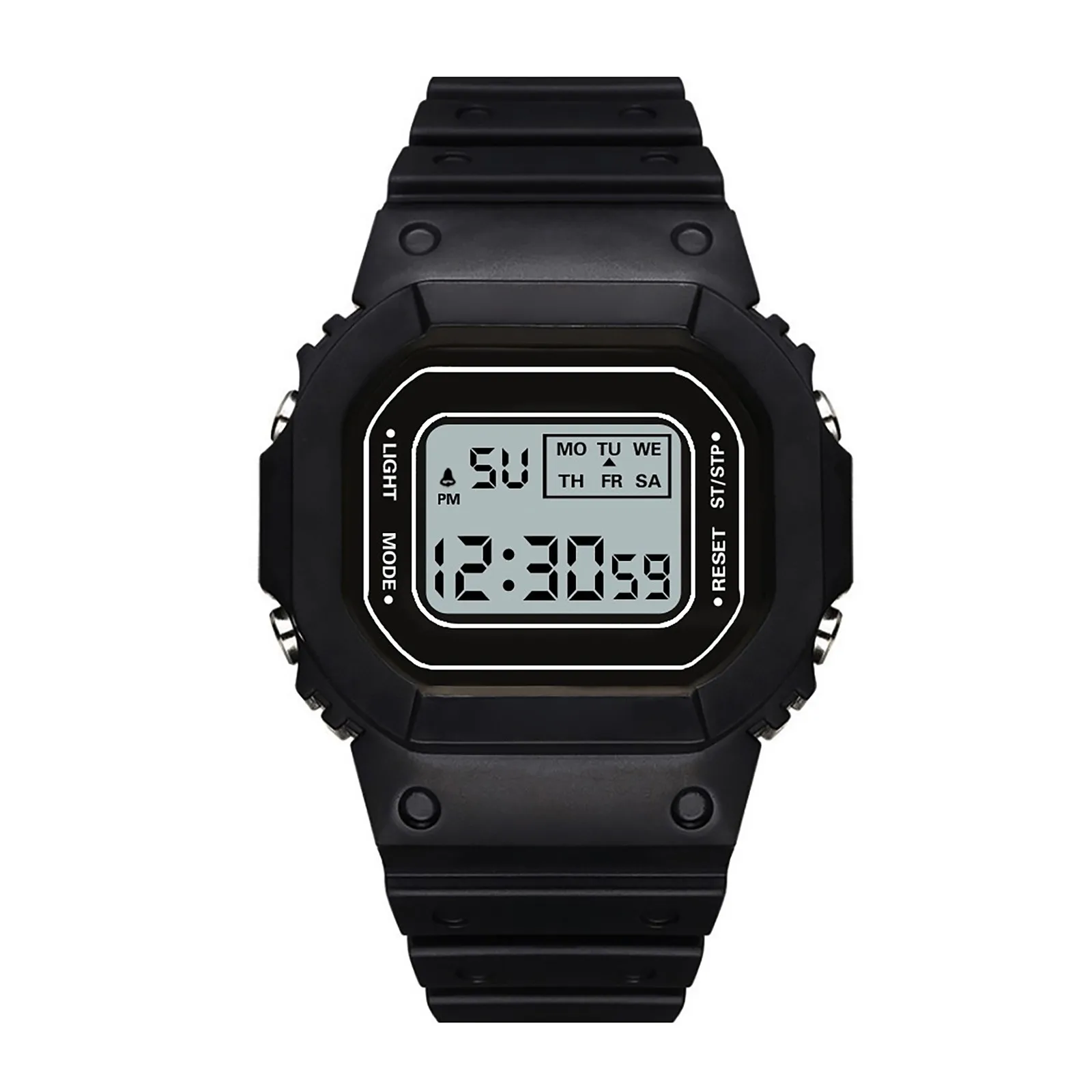

Electronic Wrist Clock Fashion Waterproof Watch Women LCD Digital Stopwatch Date Rubber Sport Wrist Watch relogios femininos