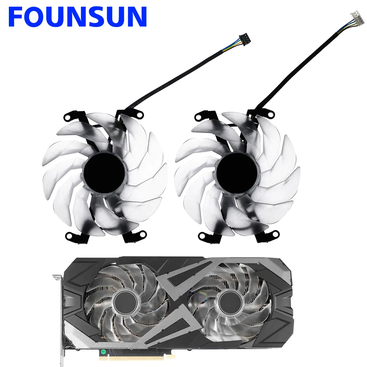 Новый вентилятор охлаждения 102 мм GFY10015H12SPA для KFA2 GALAX RTX 3060 3060Ti 3070 3070Ti EX Вентилятор