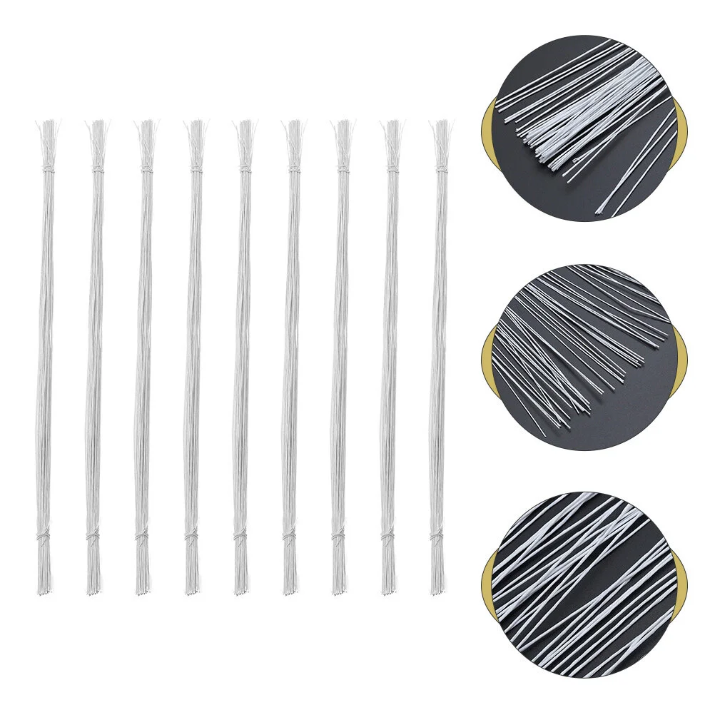 

100 Pcs Florist Wire Stems Flower Stem Wires Handmade Craft Wires Flower Making Wire