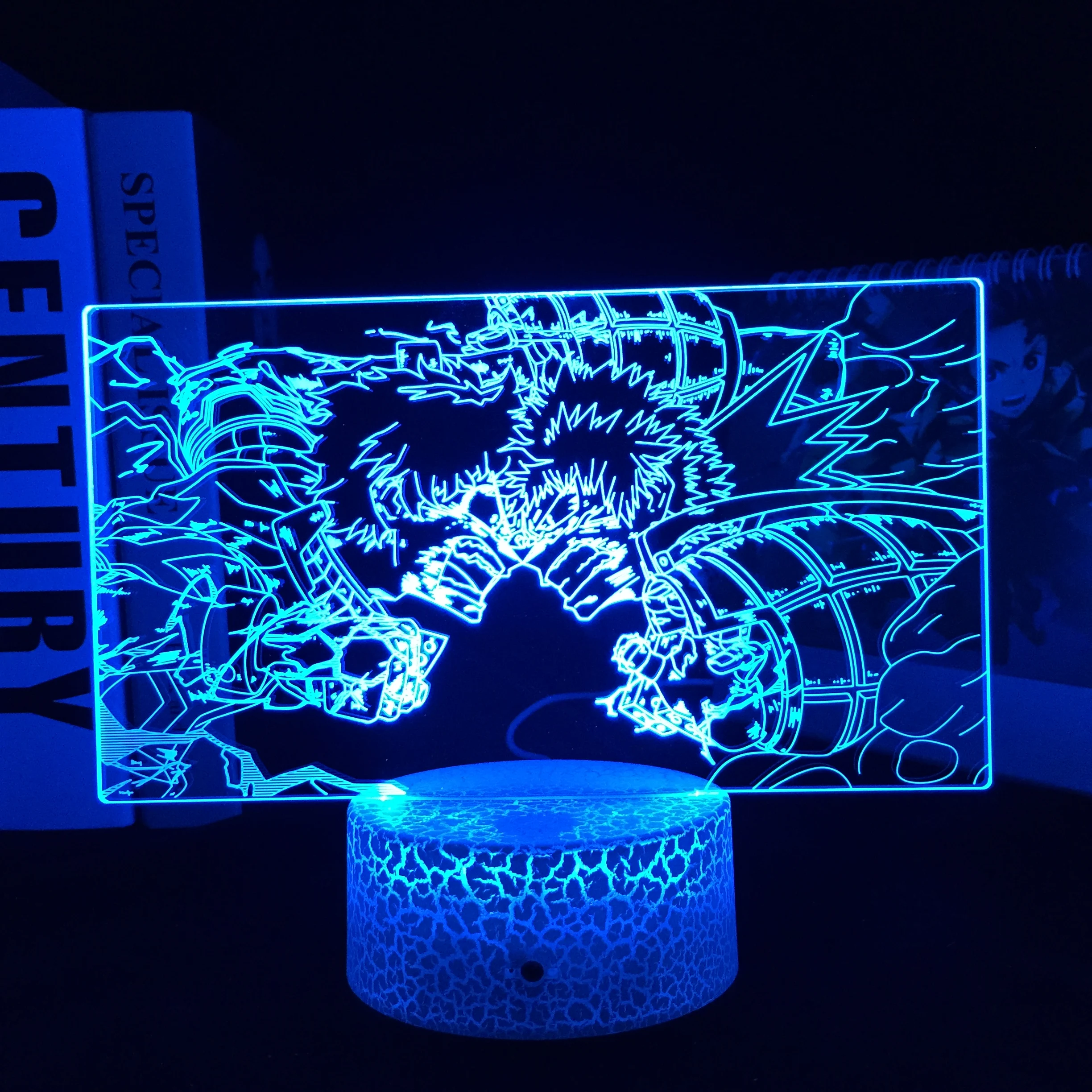 

My Hero Academia 3D LED Light Midoriya And Bakugou Lamp for Birthday Gift Bedroom Decoration Manga Ainme Acrylic Table Lamp