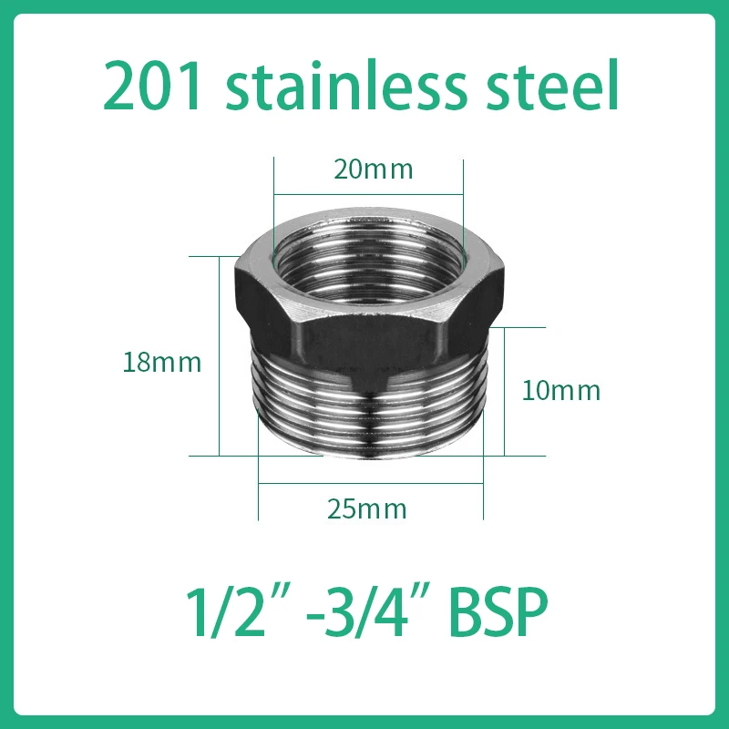 

Фитинги для труб из нержавеющей стали BSPT 1/4", 3/8", 1/2", 3/4"
