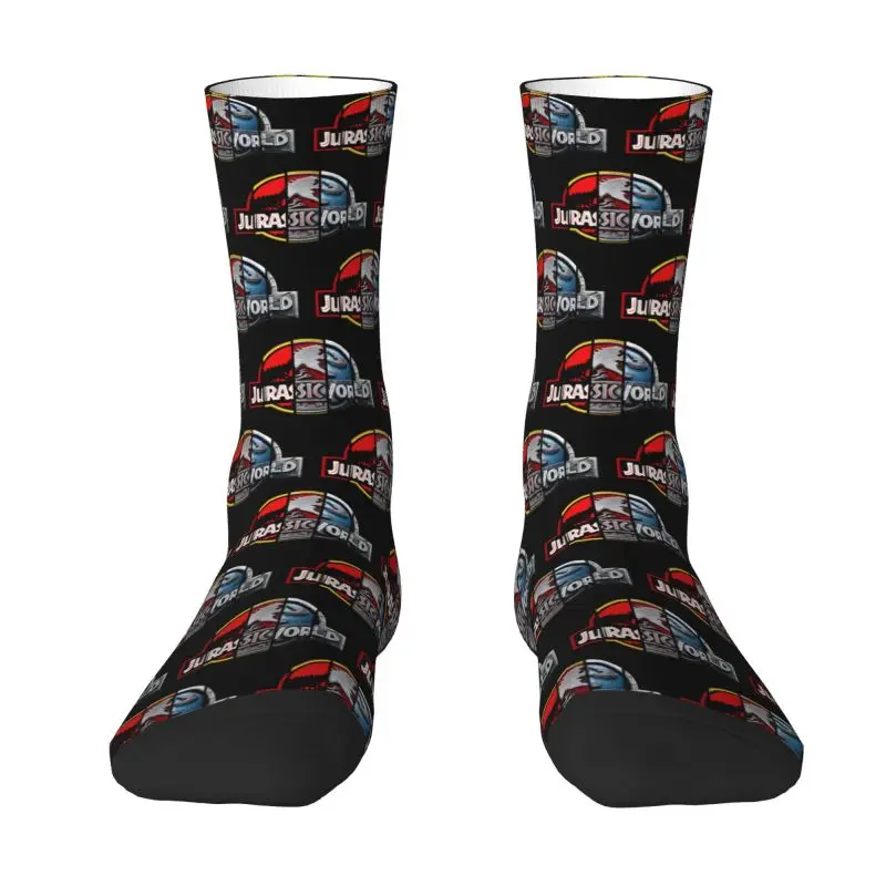 

Крутые мужские носки с логотипом Юрского периода, эволюционное платье, теплые удобные носки унисекс с 3D-принтом динозавров