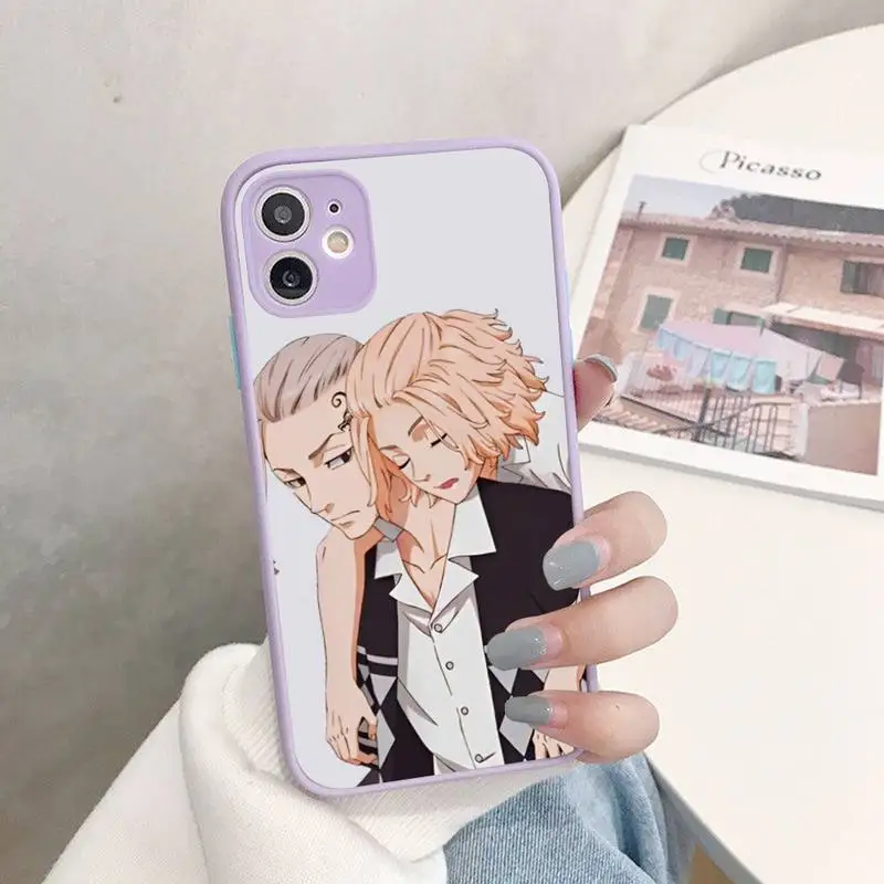 Tokyo Revengers anime Phone Case for iPhone 14 11 12 13 Mini Pro Max 8 7 Plus X XR XS MAX Translucent Matte Cover