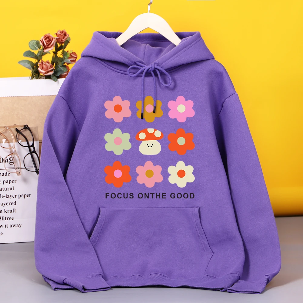 

Женская модная мягкая толстовка с капюшоном в виде грибов, удобные толстовки оверсайз, Свободная Повседневная теплая уличная одежда для женщин