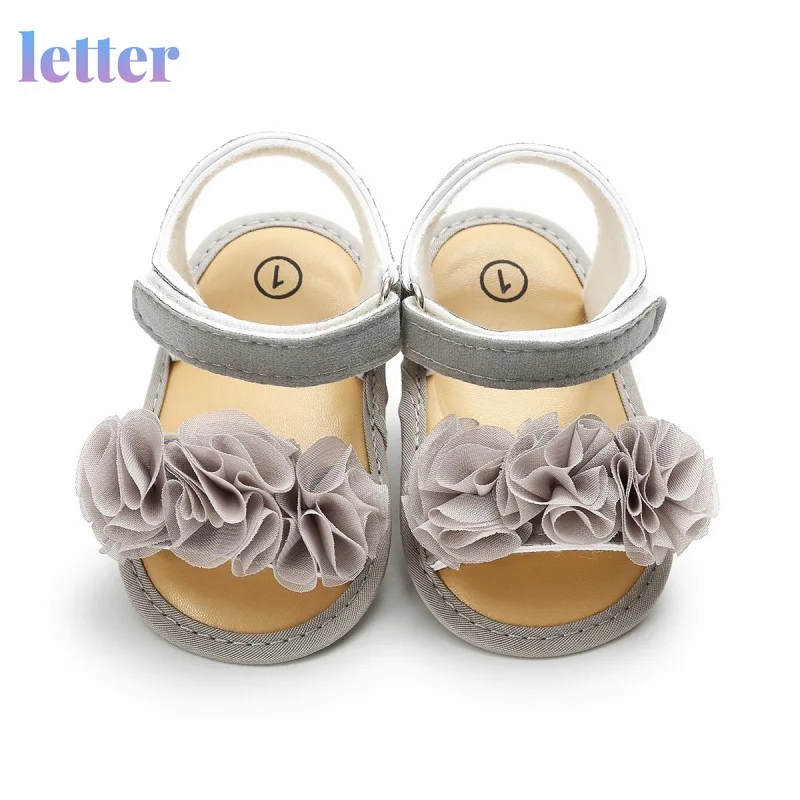 

Baby Shoes Sandals Baby Girl Summer Flat White Flower Princess Shoes Newborn Toddler Infant Elegant Pink Cute Prewalkers 0-18M