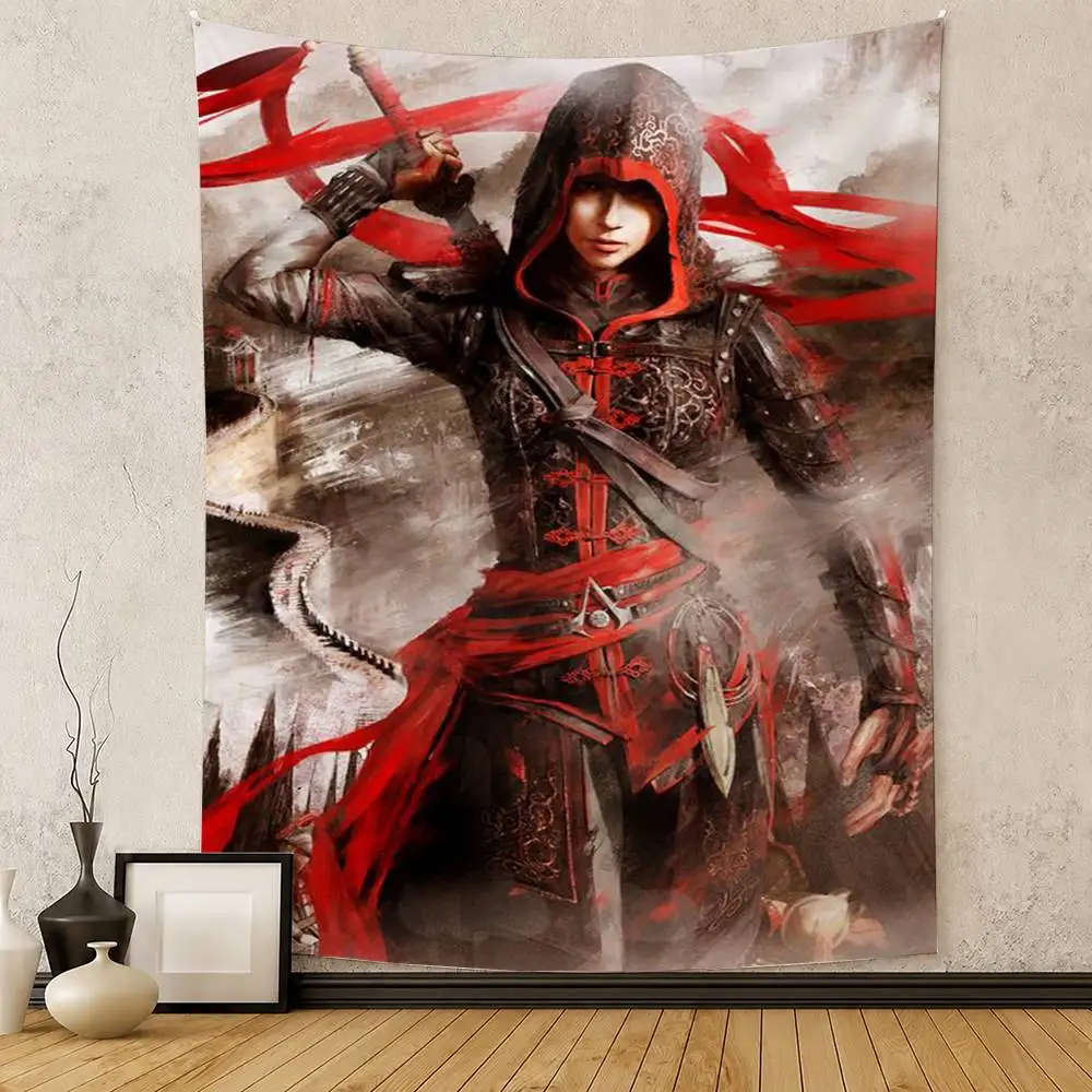 Фото Флаг A-Assassins C-Creed с цифровой печатью для декора стен гаража и уличного оформления №2