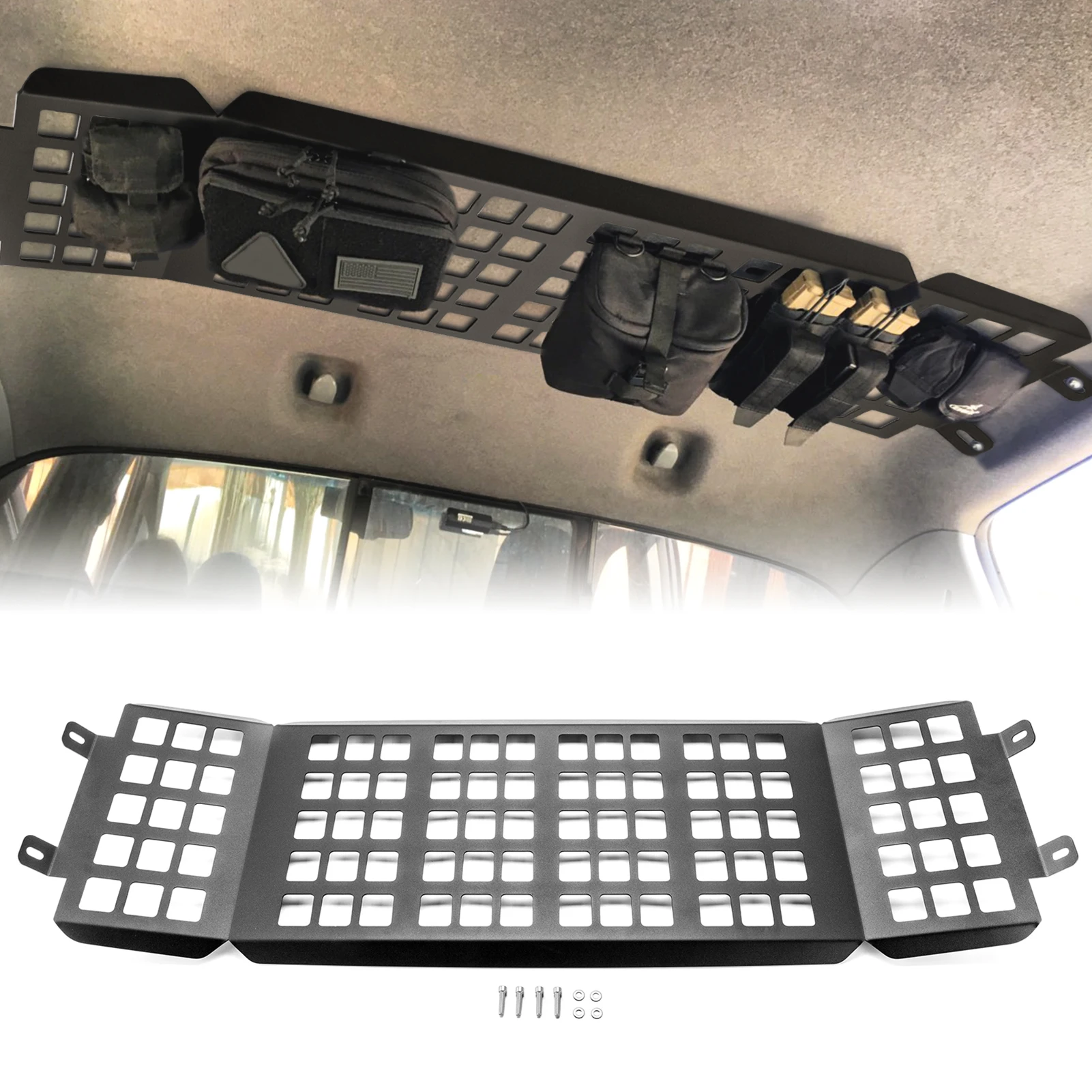 Double Cab Top Overhead MOLLE Storage Panel Fit Toyota Tacoma 2005-2015(2nd Gen)