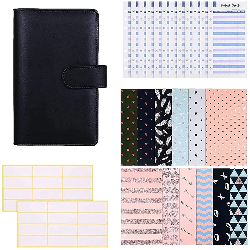 

A6 Binder Budget Cash Envelopes System Budget Planner Organizer Suitable for Home Office School and Travel