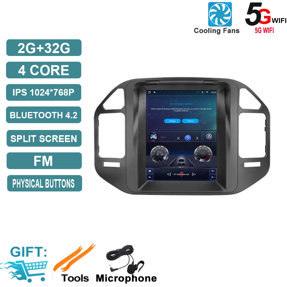 

Автомагнитола Mitsubishi Pajero 3 V60 V68 V73 9,7-1999, 2011 дюйма, Android 14