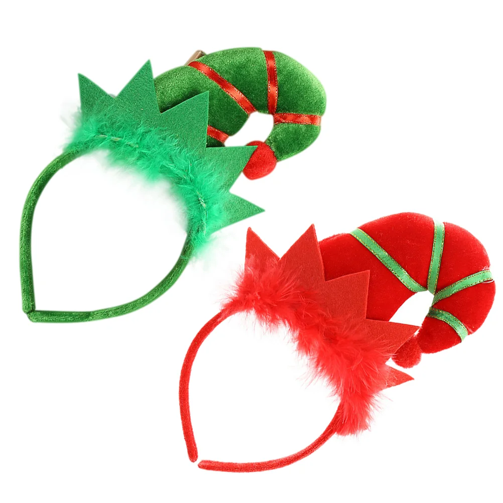 

2Pcs Xmas Luminous Headbands Christmas Party Headbands Christmas Hair Bands