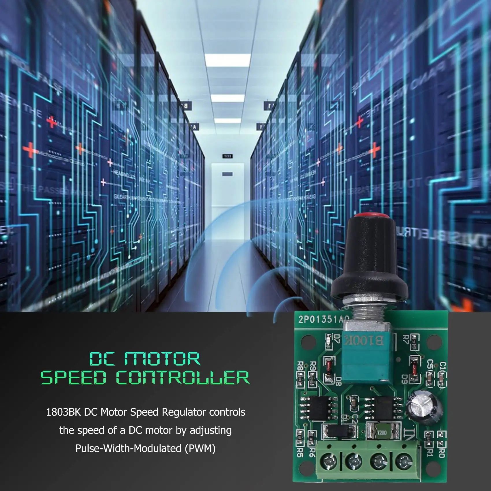 1 8 v 3v 5v 6v 7 2 12v 2A 30W контроллер скорости двигателя постоянного тока (PWM) 1803BK