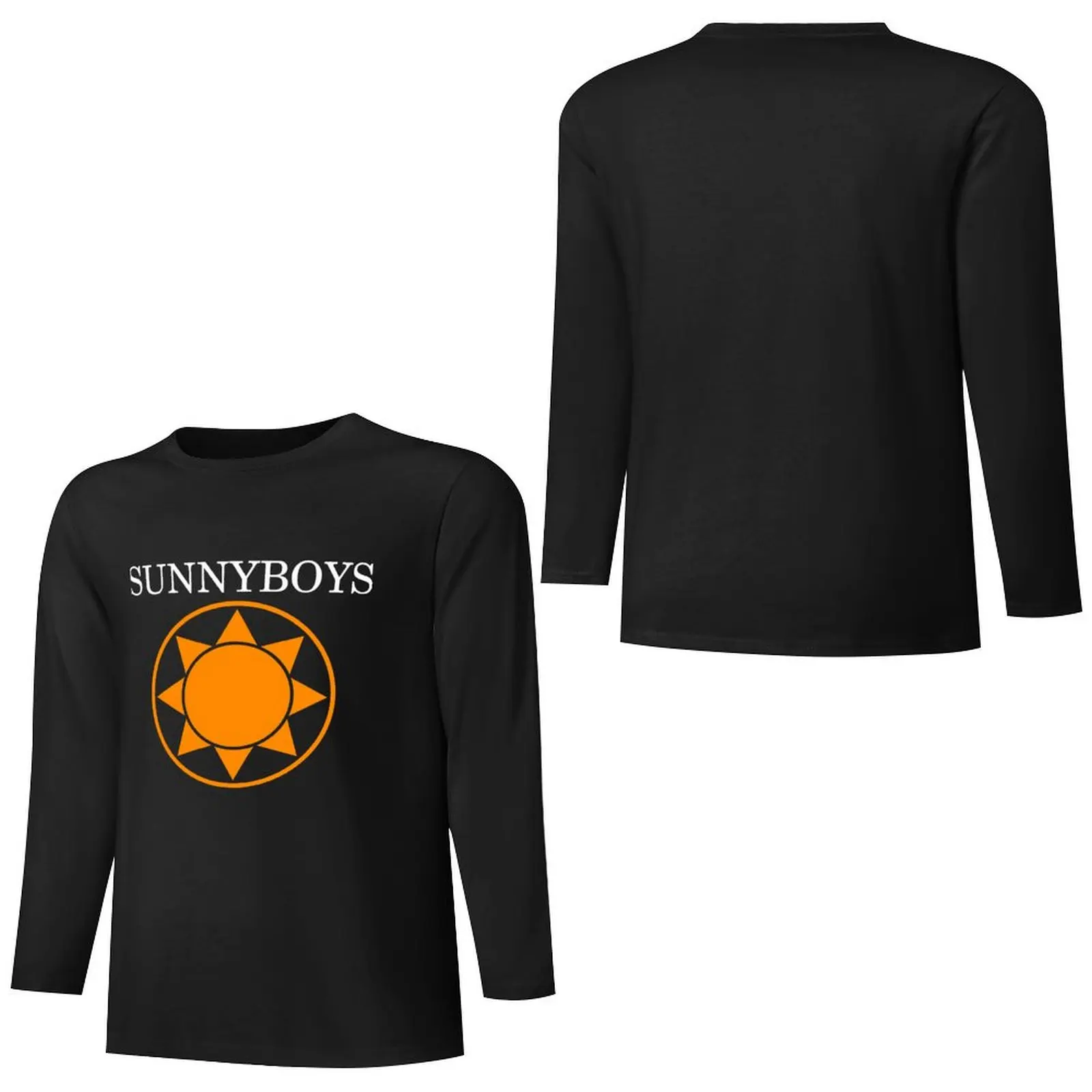 SUNNYBOYS Essential длинная футболка аниме черные футболки топы винтажная одежда мужская