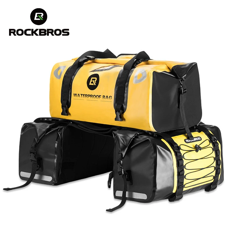 ROCKBROS Seat Bag 60L borsa da palestra portatile impermeabile borsa da Yoga per moto riflettente di grande capacità borsa da viaggio sportiva a spalla