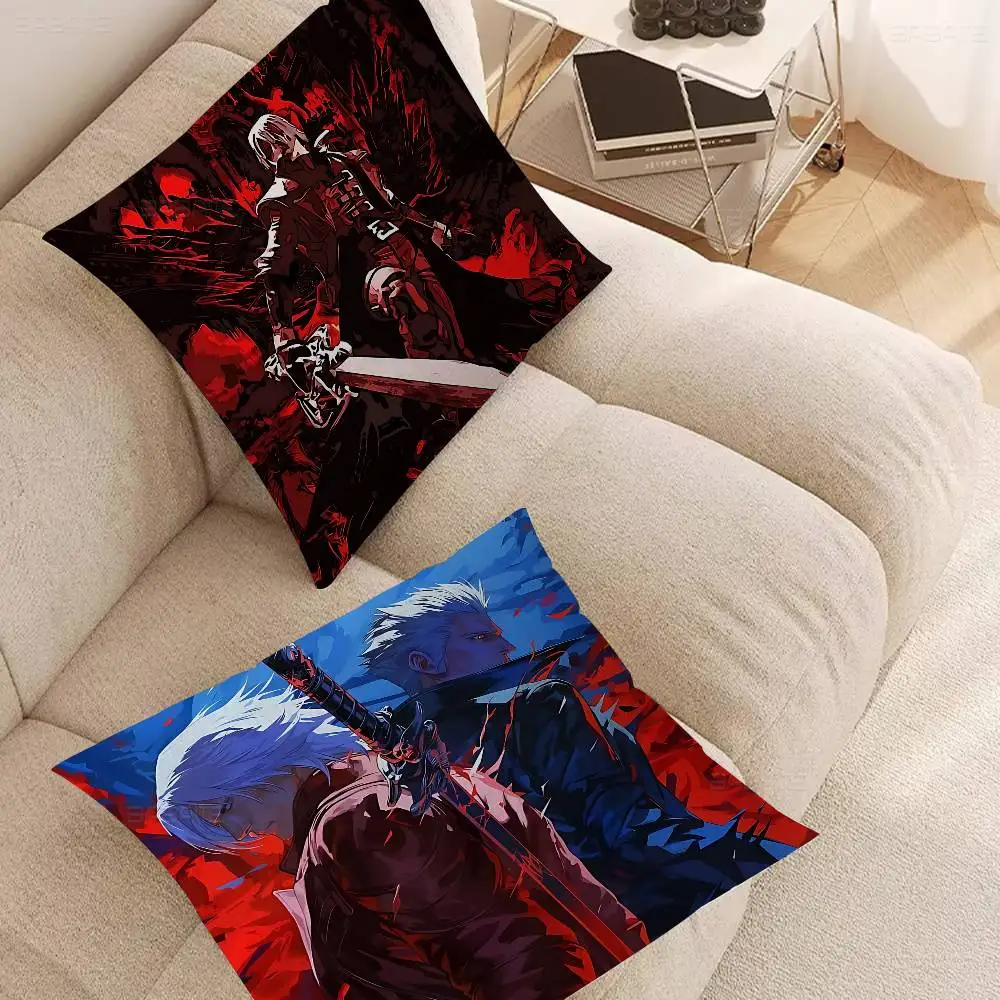 Фото Персонализированная наволочка D-Devil M-May Cry для детской спальни, декор для вечеринки, наволочка для детского дня рождения, подарок на праздник №2
