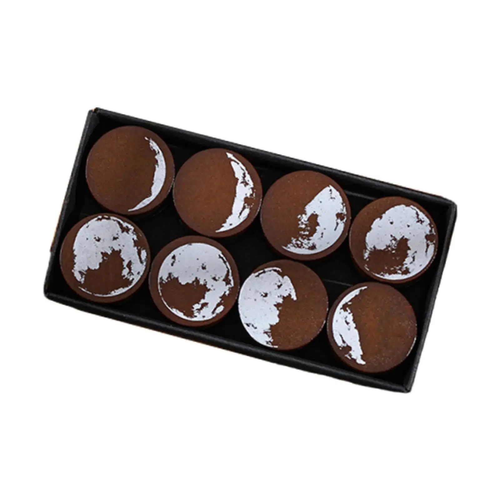 Портативные Легкие Деревянные Штампы С Фазами Луны Для Творчества Рисования