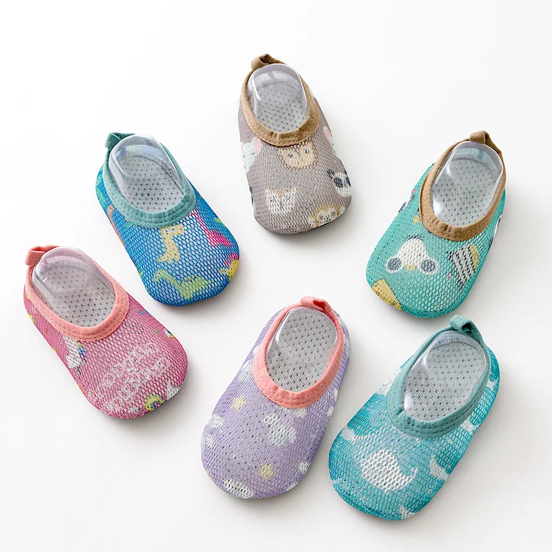 

Factory wholesale thsection spring/summer baby socks non-slip bottom floor sandals indoor baby shoes socks set prevent