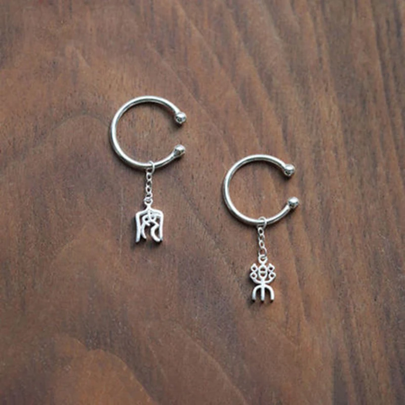 

Новинка, оригинальный маленький зажим для ушей «le», женский зажим для ушей в стиле ретро, простой темпераментный зажим, кольцо с хвостом, юве...