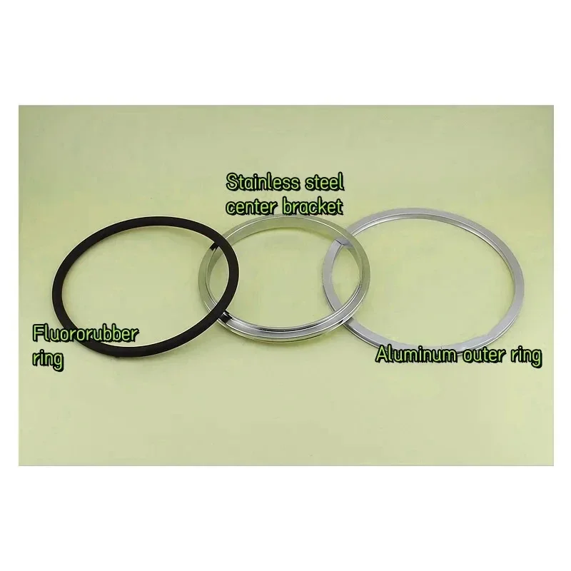 Кронштейн из нержавеющей стали ISO63-ISO250 с фтор-кольцом и алюминиевым внешним