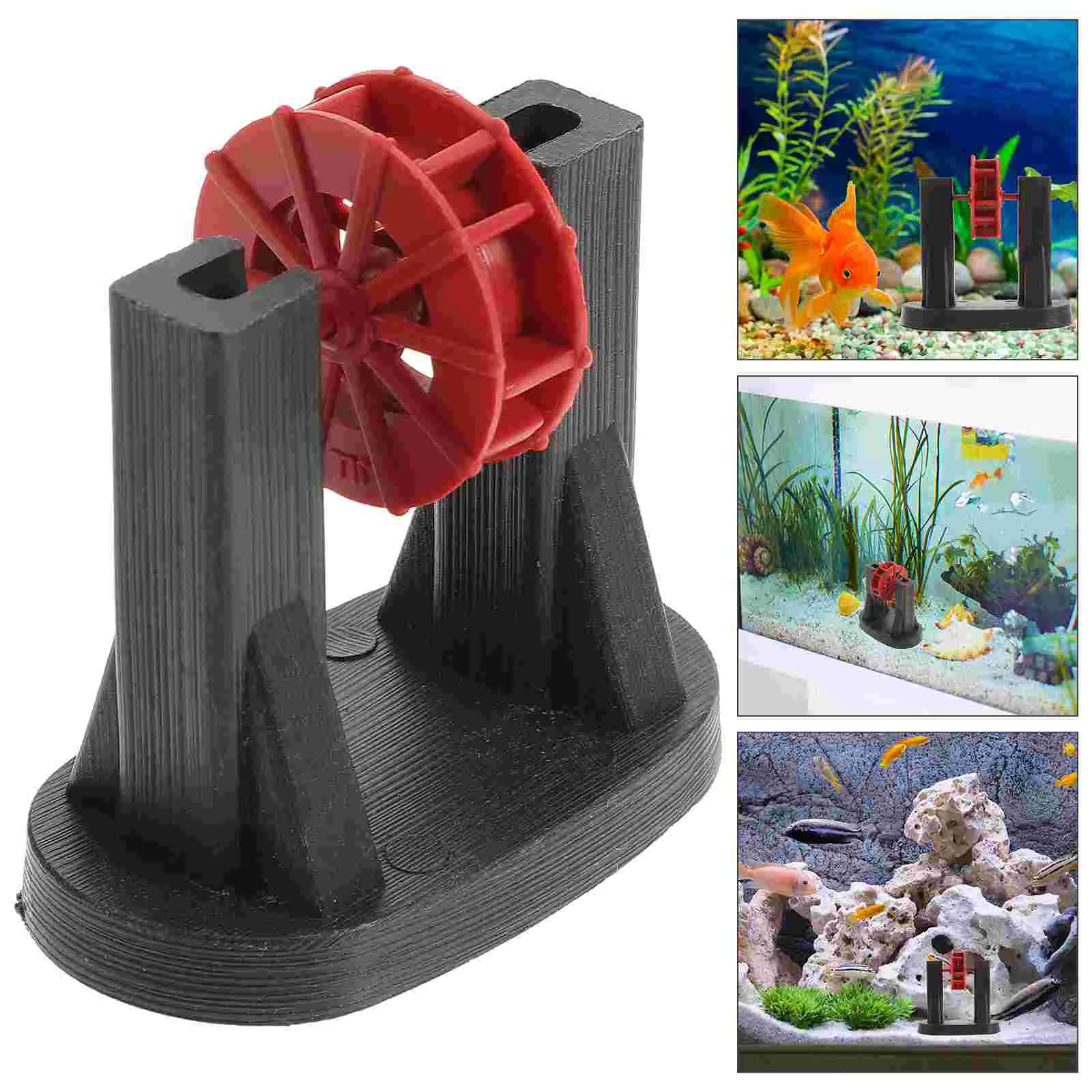 

Fish Tank Ornament Micro Landscape Decoration Aquarium Resin Ornament Rockery Fish Tank Waterwheel Model