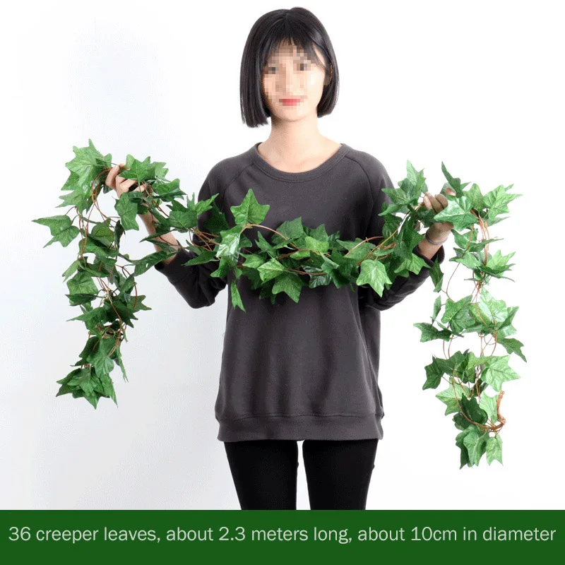 Искусственная гирлянда из шелка Loeoi, 230 см, зеленый