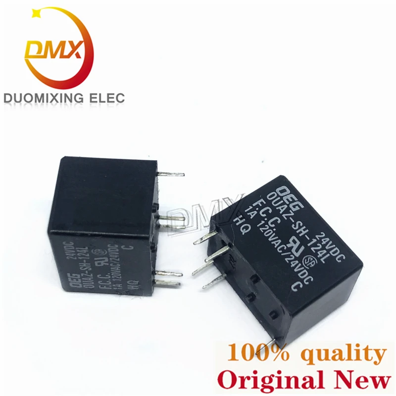 

OUAZ-SH-124L 0UAZ-SH-124L 1A 120VAC 24VCD 5PIN DC Electromagnetic power relay