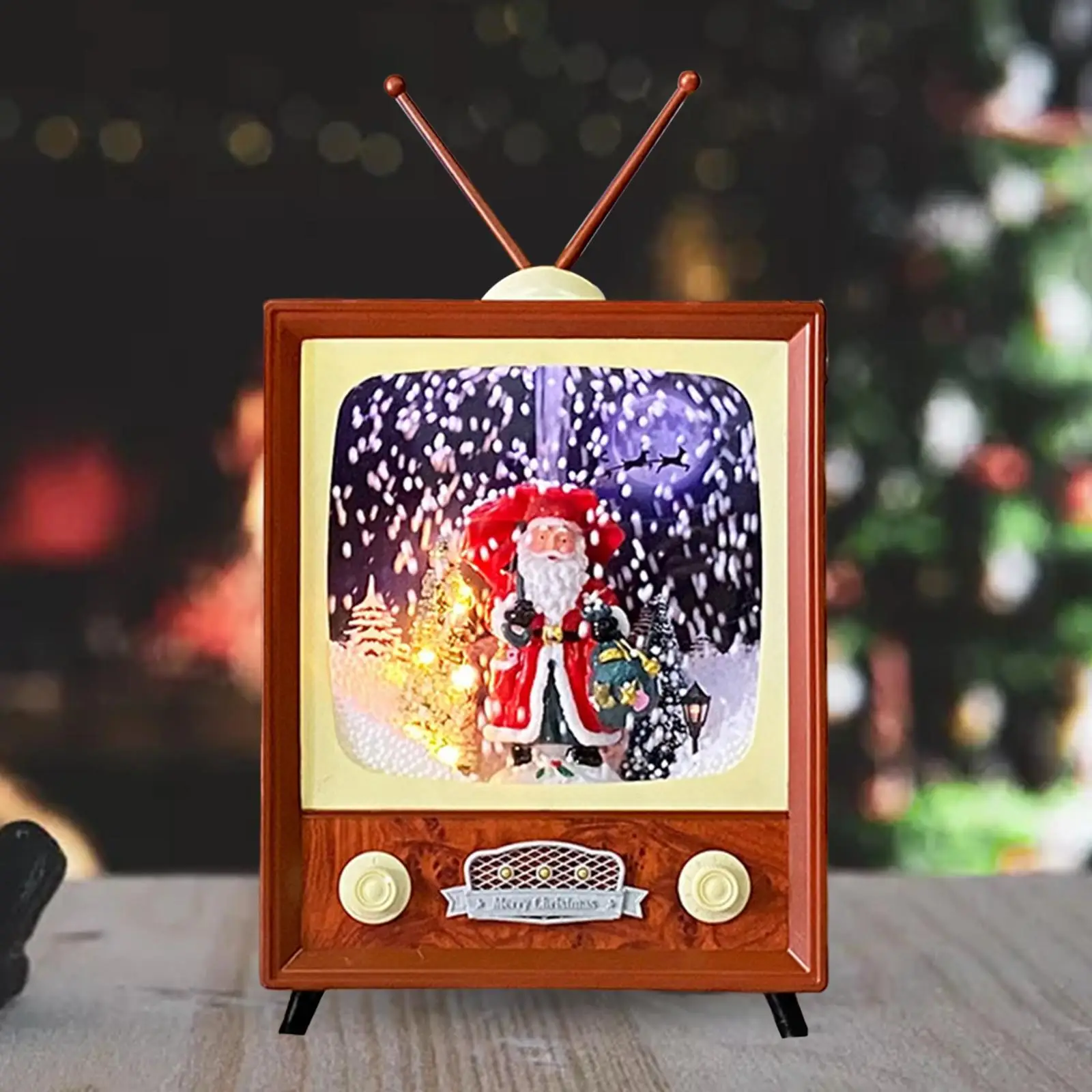 

Creative Christmas Music Box Lantern Figurine Decoration Festival Kids Gift
