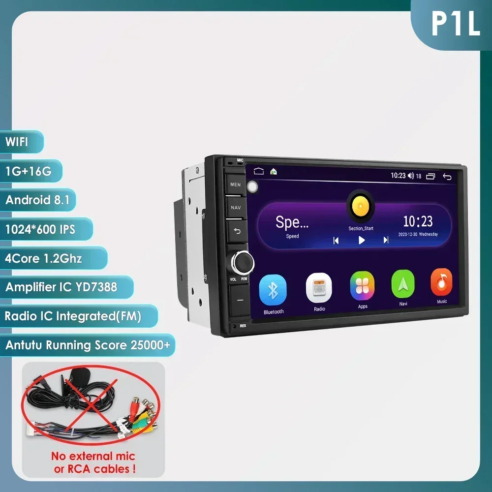 

7 ''7862 интеллектуальный экран 2din Android автомобильный радиоприемник мультимедийный видеоплеер для универсального GPS Navi Carplay Auto 4G RDS DSP стерео