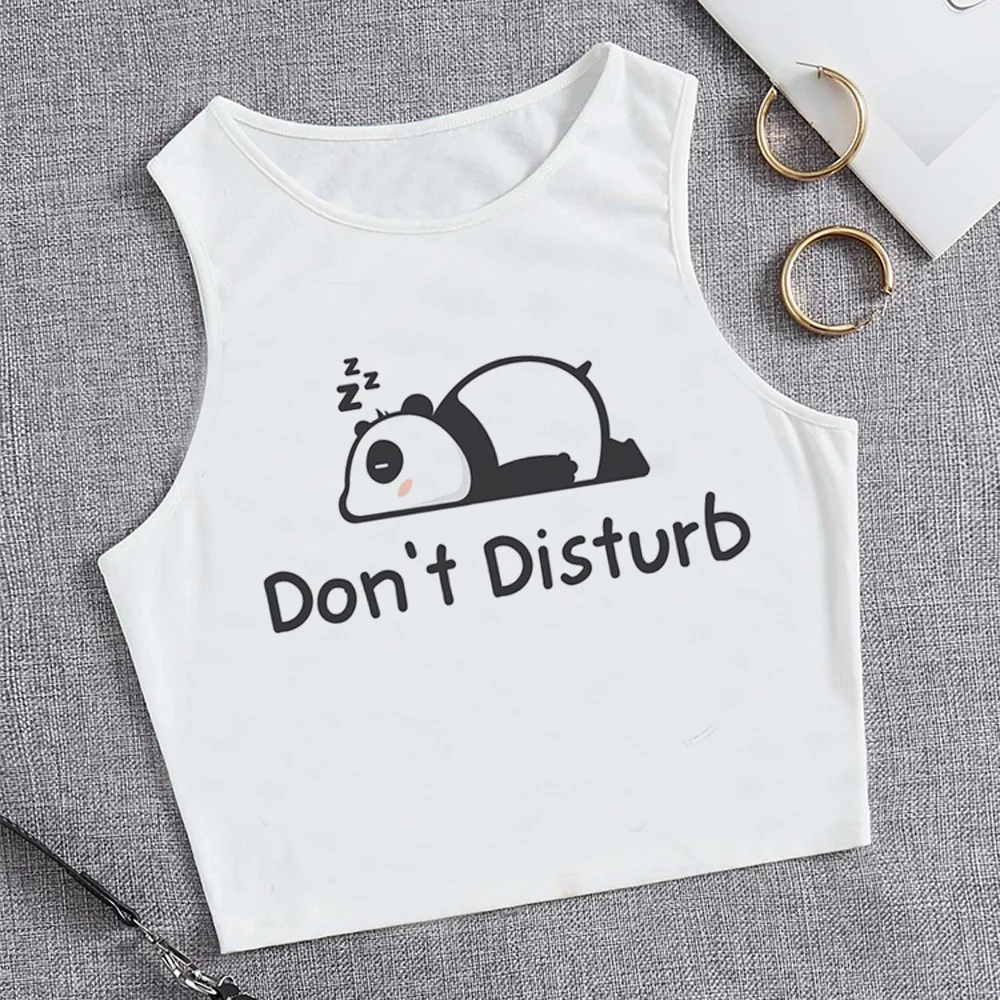 

Женский короткий топ с принтом панды, готический укороченный топ yk2