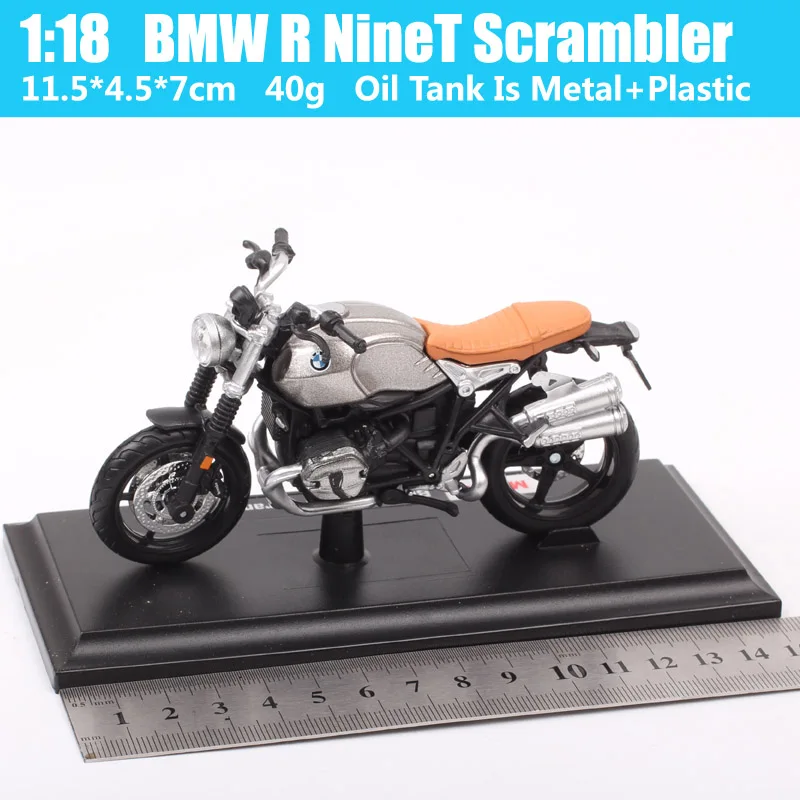 Масштаб 1:18 Maisto R NineT скремблер моторад Ретро родстер мотоциклист Литые и