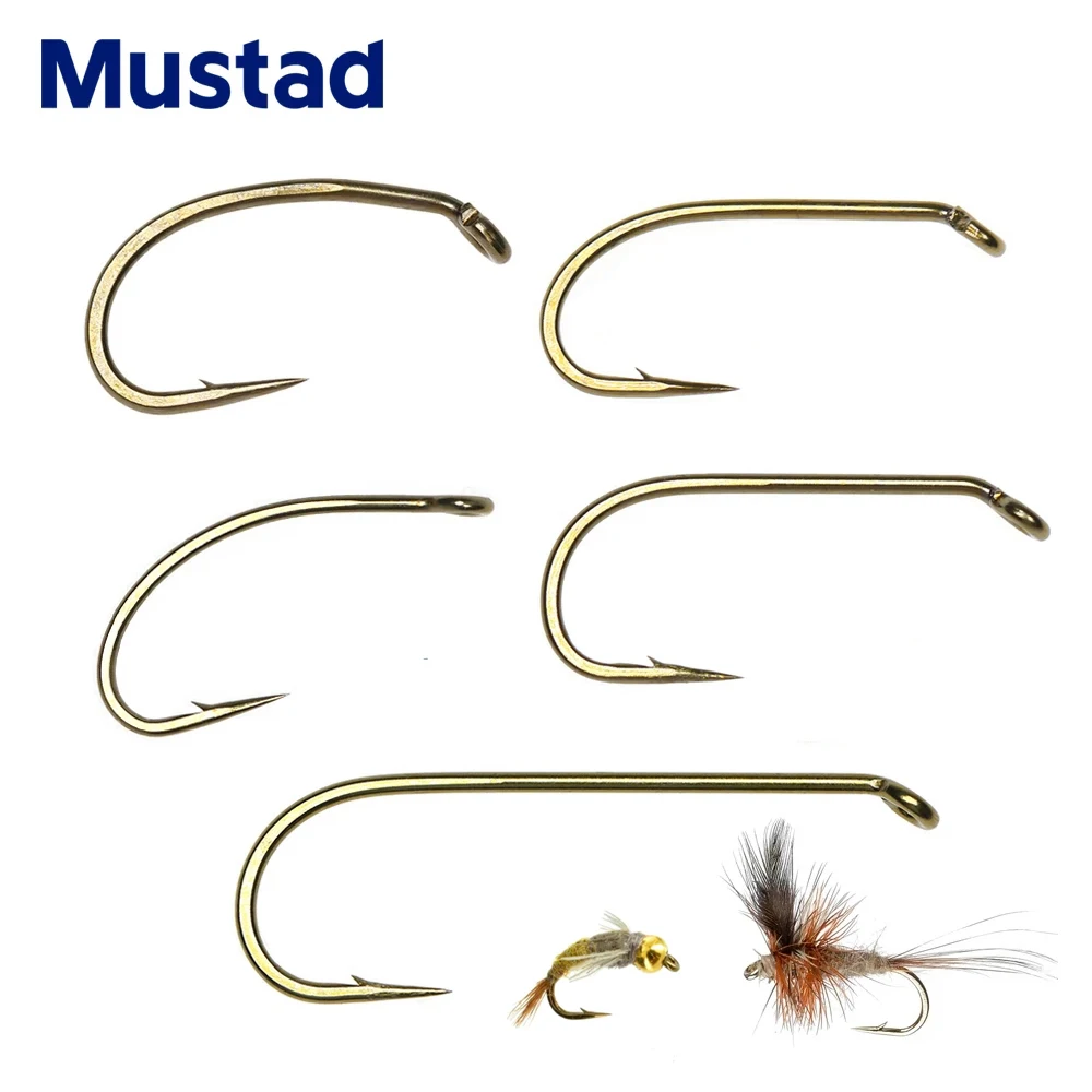 Mustad 30 шт. бронзовые рыболовные крючки для ловли нахлыстом