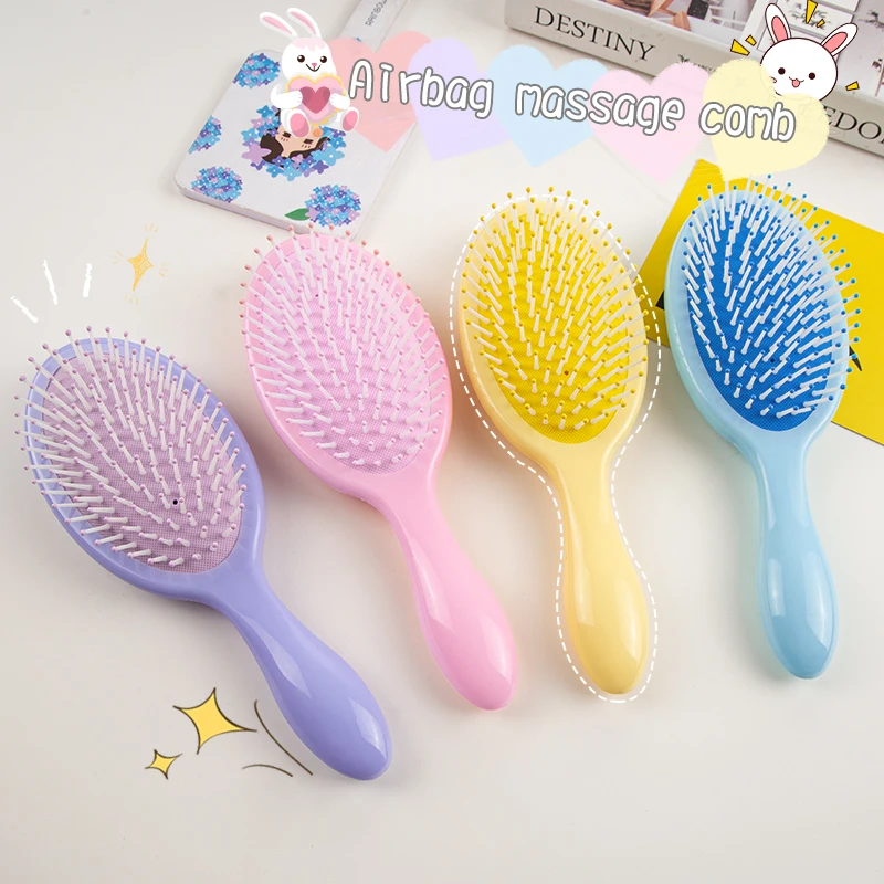 

New Hair Brush Women Scalp Massage Hair Comb Curly Hairbrush Macaron Color Hair Accessories Detangling Anti-knot Combs for Hair