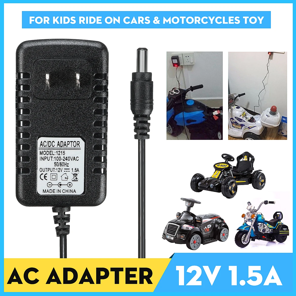 S Motorcycles Ac 100-240v To Dc 12v 1a