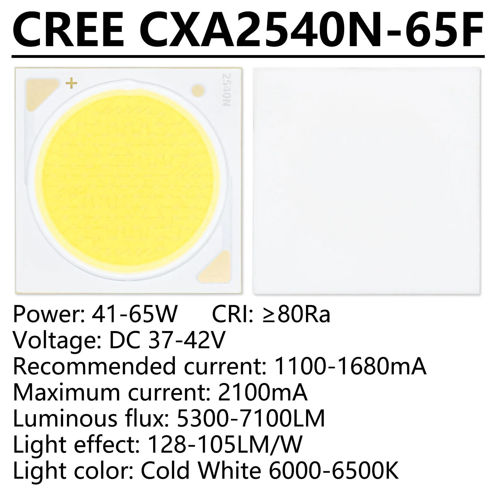 XLamp CXA2540N Светодиодные лампы с бусинами 41-65 Вт DC37-42 В Холодный белый 6000-6500K