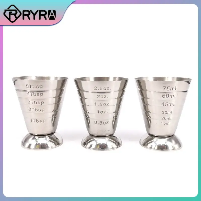 

304 Cocktail Glass Universal Measuring Cup Graduated Measuring Ring Ounce Cup Stainless Steel