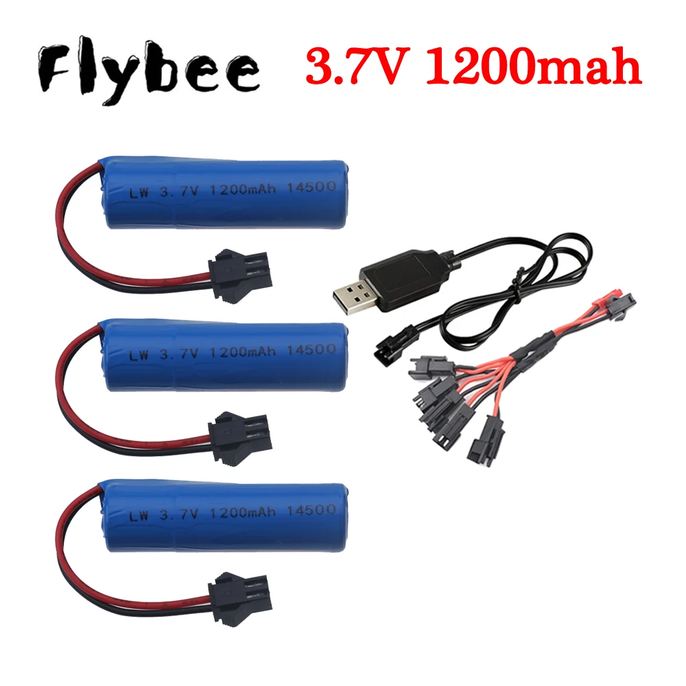 

Battery For C2 D828 toys accessories 3.7V 1200mAh 14500 lipo Battery For RC TOYS helicopter car Baot Tank Gun Trucks Trains