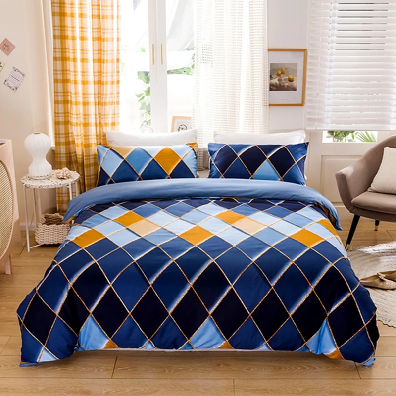 

Geometric Patterns Twill Super Comfortable Duvet Cover Bedding Set For Home Twin Queen King Size Bed Bedclothes(No Bed Sheet)