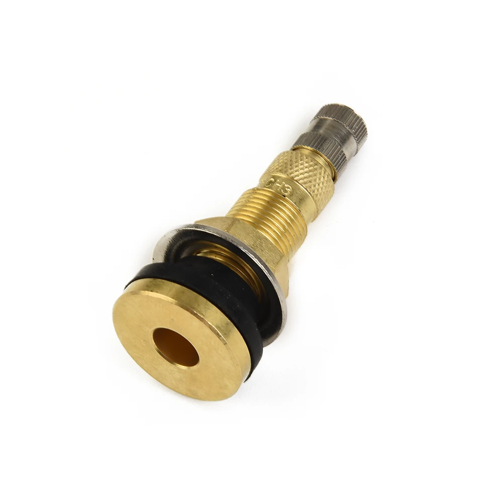 

2PCS TR618A 1-7/8\" Tractor Air Liquid Tubeless Tire Brass Valve Stem Pack For The Hub A Diameter Of The Gas Nozzle Hole 16MM