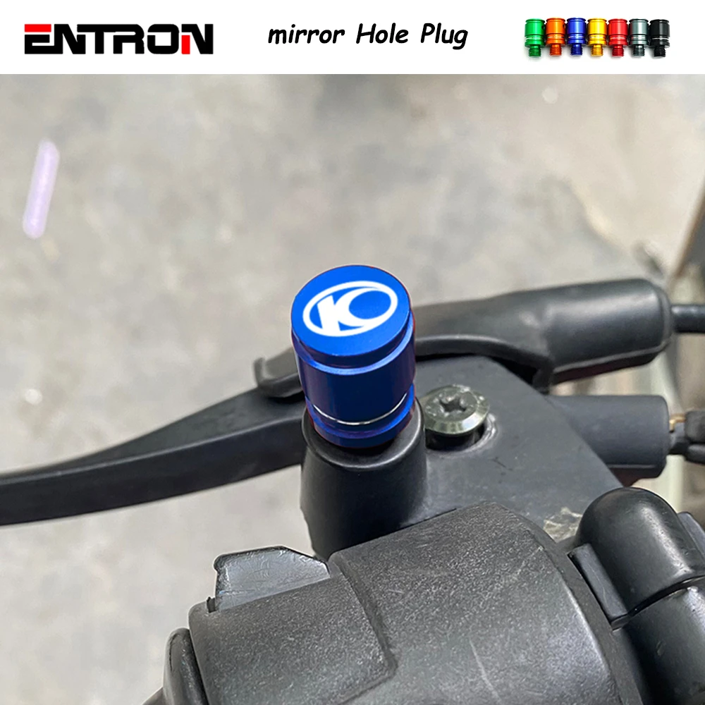 

For Kymco Xciting 250 300 500 500I Downtown 125 300 350 Universal CNC Motorcycle Mirror Hole Plug Screw Caps Bolts Clockwise M10