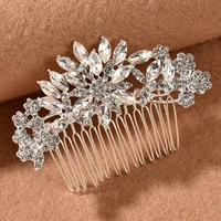 crystal pearl hair combs bridal hair clips wedding accessories jewelry handmade women head ornaments headpieces for bride
