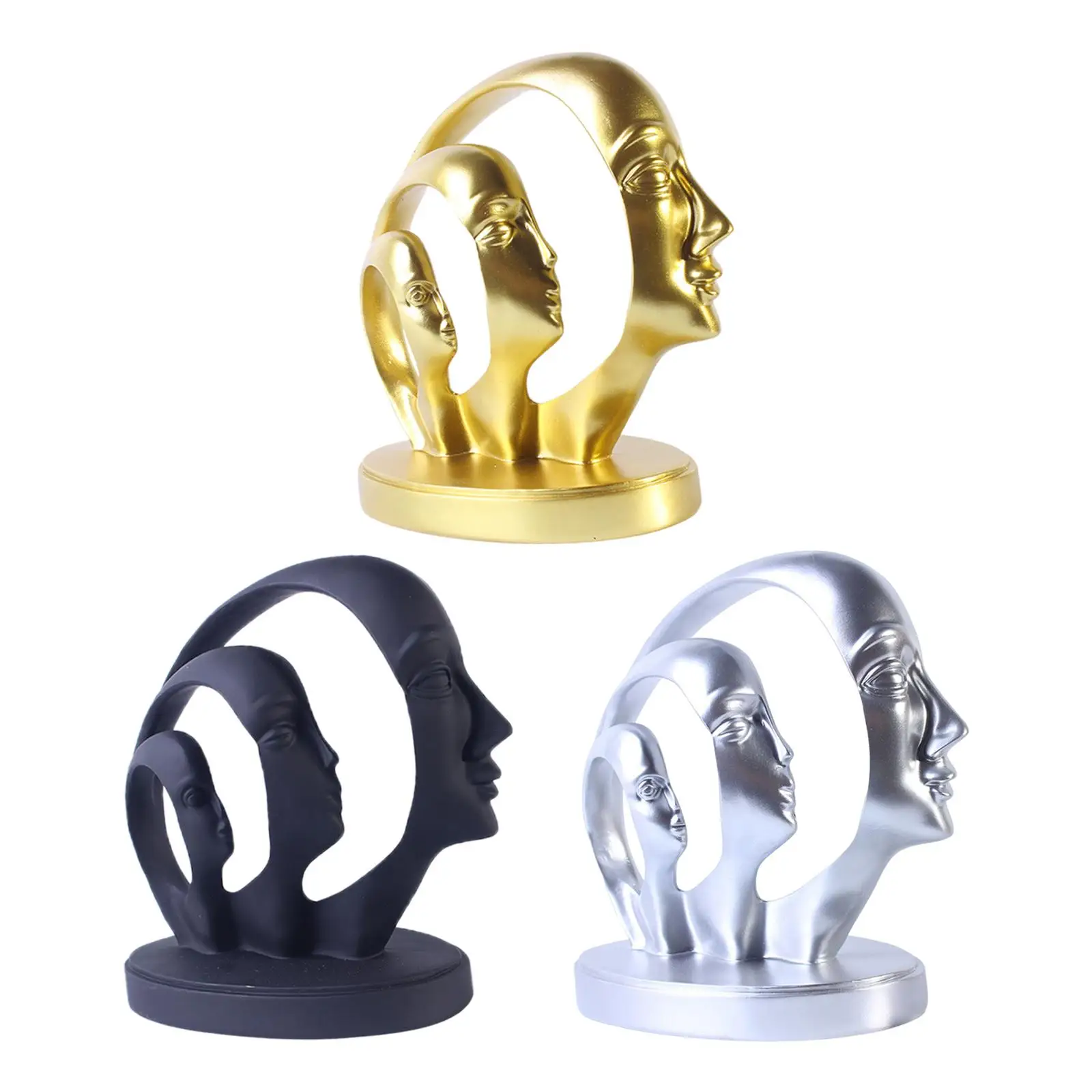 

Abstract arts face Statue Art Crafts Abstract Figurine for Desktop Home Decor