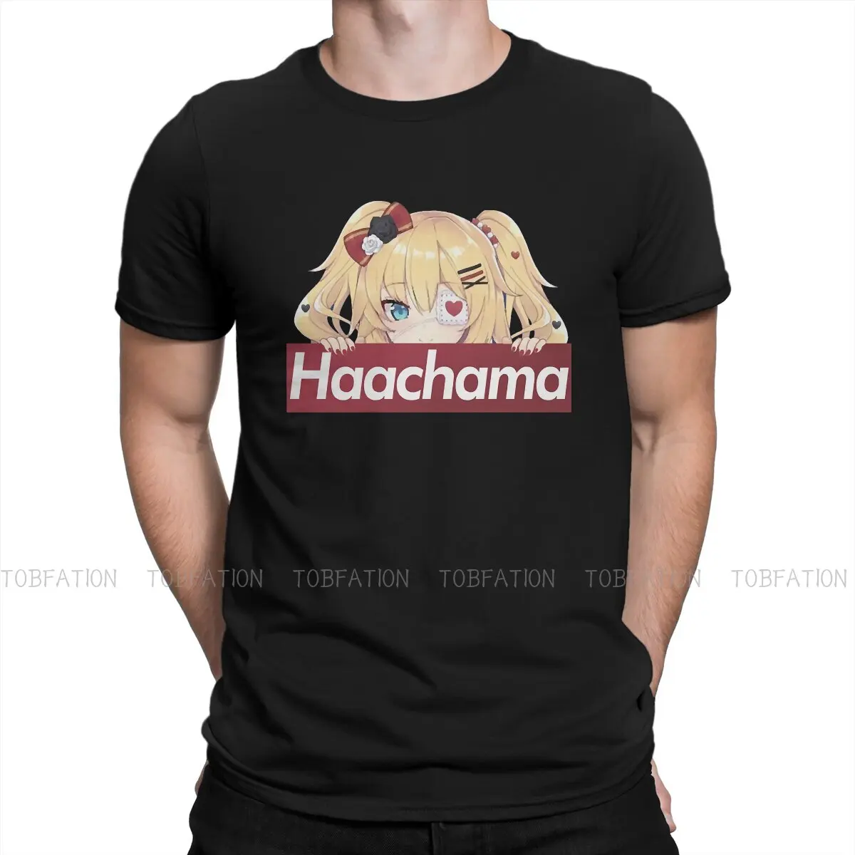 

Haachama Haato Akai Classic Unique TShirt Hololive Virtual Host Group Box Top Creative Gift Clothes T Shirt Short Sleeve