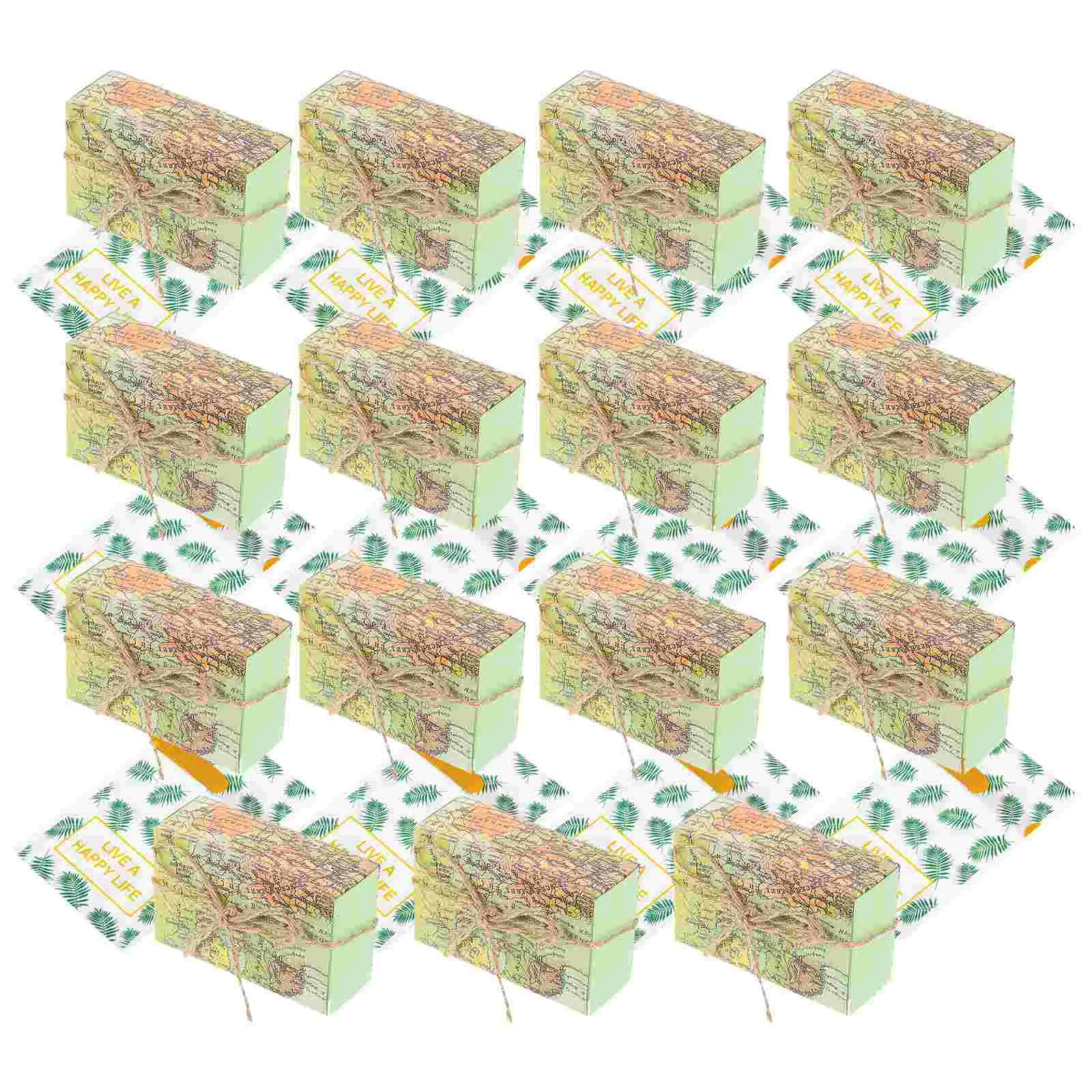 50 шт. конфетные коробки с картой мира | Подарочные и пакеты