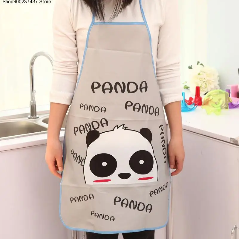 

Hot Sale Aprons Cooking Bib Aprons Cartoon Long Sleeve Cuff Waterproof Aprons Gowns Suits Kitchen Apron For Monther