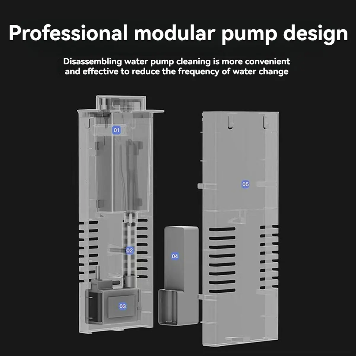 Фото Топ для умного водяного насоса для аквариума Xiaomi Mijia, модель HWL-M100, простая установка, дренаж одним щелчком мыши, малошумное управление №4